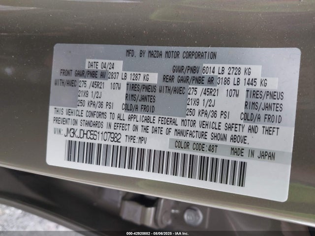 JM3KJDHC5S1107982 Mazda h3 high power