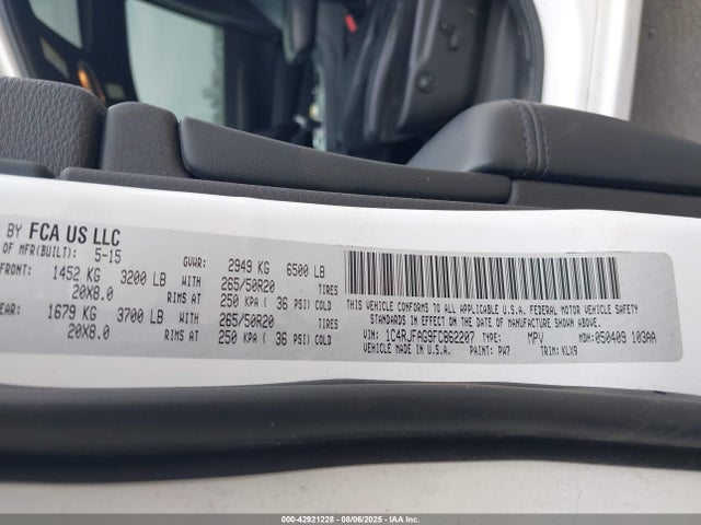1C4RJFAG9FC862207 Jeep 2015