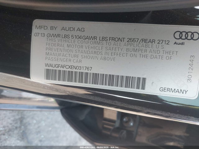 2014 AUDI A6 WAUGFAFCXEN031767 Photo 8