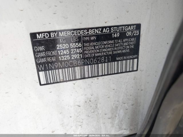 2023 MERCEDES-BENZ EQB 250 SUV W1N9M0CB6PN062811 Photo 8