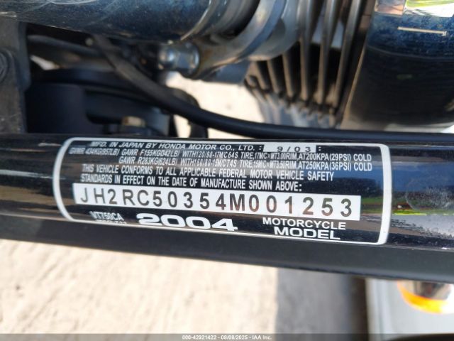 2004 HONDA VT750 JH2RC50354M001253 Photo 8