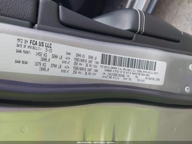 1C4RJFBG8FC852086 Jeep 2015