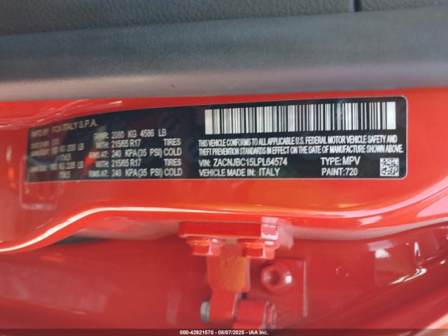 2020 JEEP RENEGADE ZACNJBC15LPL64574 Photo 8