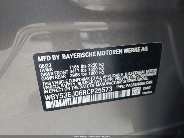 BMW i7 2024 WBY53EJ06RCP25573 Image 9