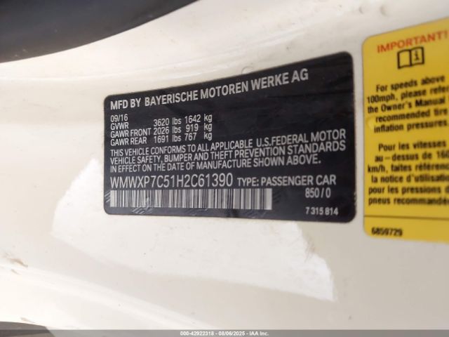 2017 MINI HARDTOP WMWXP7C51H2C61390 Photo 8