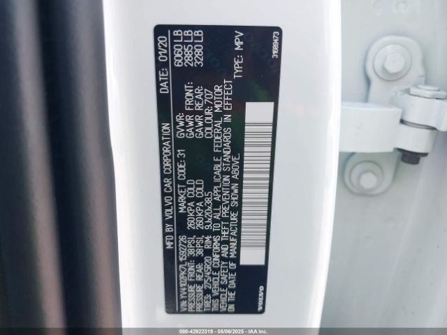 2020 VOLVO XC90 YV4102PK7L1592726 Photo 8