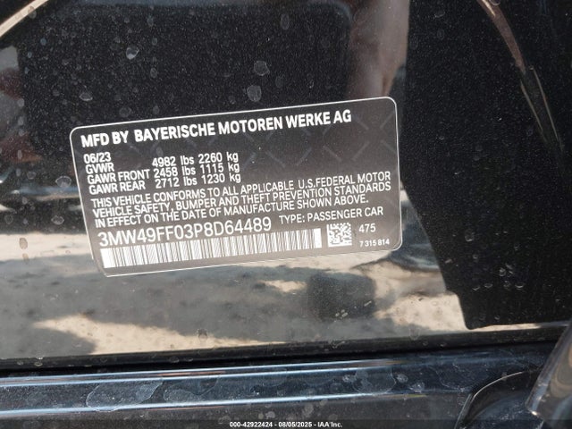 BMW 340i 2023 3MW49FF03P8D64489 Image 9