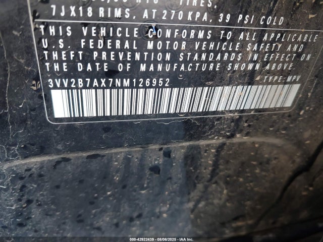Volkswagen 2022 2022 3VV2B7AX7NM126952 Image 9
