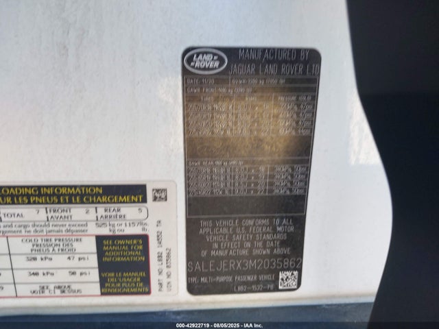SALEJERX3M2035862 Land Rover aj120 i4