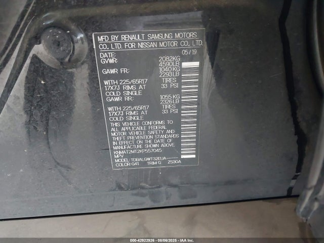 Nissan 2019 2019 KNMAT2MT2KP557045 Image 9