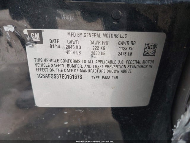 2014 CADILLAC ATS 1G6AF5S37E0161673 Photo 8