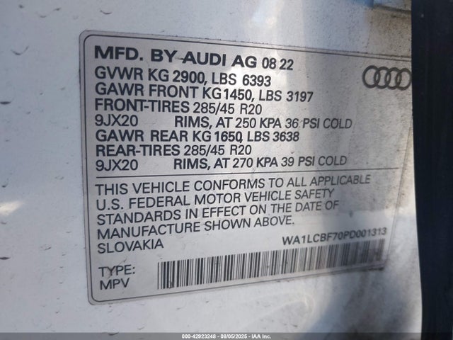 2023 AUDI Q7 WA1LCBF70PD001313 Photo 8
