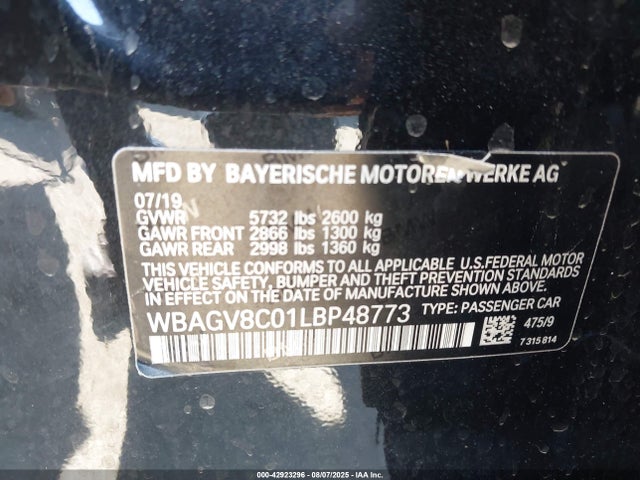BMW m850i 2020 WBAGV8C01LBP48773 Image 9