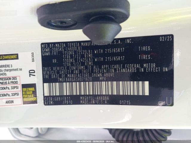 7MUFBABG6SV071620 Toyota m20a-fxs
