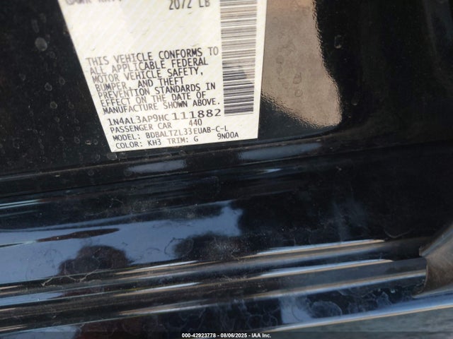 1N4AL3AP9HC111882 Nissan Altima