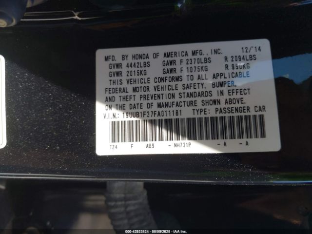2015 ACURA TLX 19UUB1F37FA011181 Photo 8