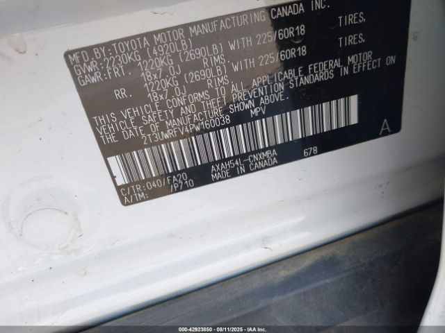 2023 TOYOTA RAV4 HYBRID 2T3UWRFV4PW160038 Photo 8