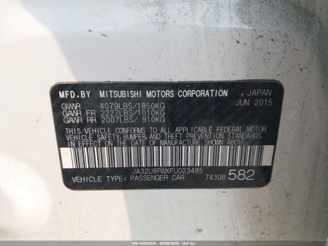 2015 MITSUBISHI LANCER JA32U8FWXFU023485 Photo 8