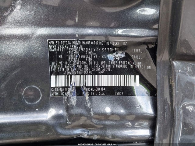 Toyota a25a-fxs 2024 4T3MWRFV7RU155855 Image 9