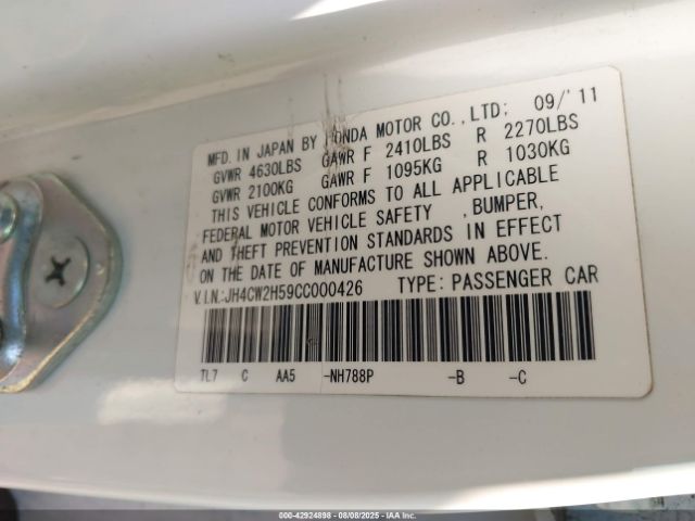 2012 ACURA TSX JH4CW2H59CC000426 Photo 8