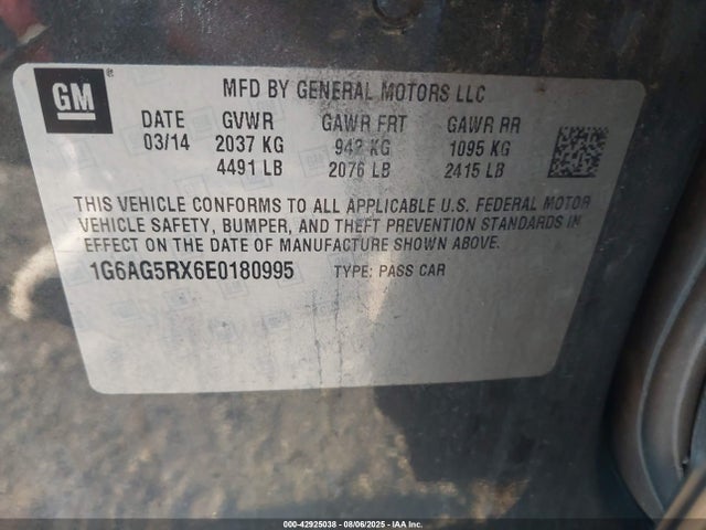 2014 CADILLAC ATS 1G6AG5RX6E0180995 Photo 8