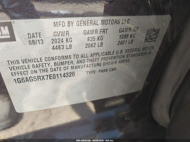2014 CADILLAC ATS 1G6AG5RX7E0114326 Photo 8