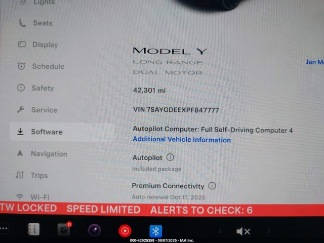 2023 TESLA MODEL Y 7SAYGDEEXPF847777 Photo 6