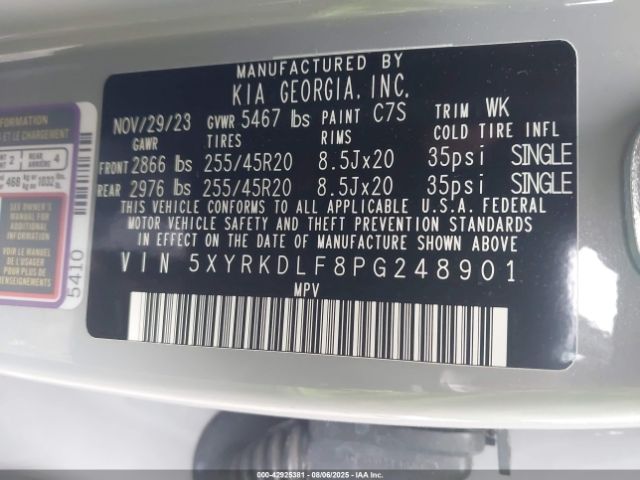 2023 KIA SORENTO 5XYRKDLF8PG248901 Photo 8