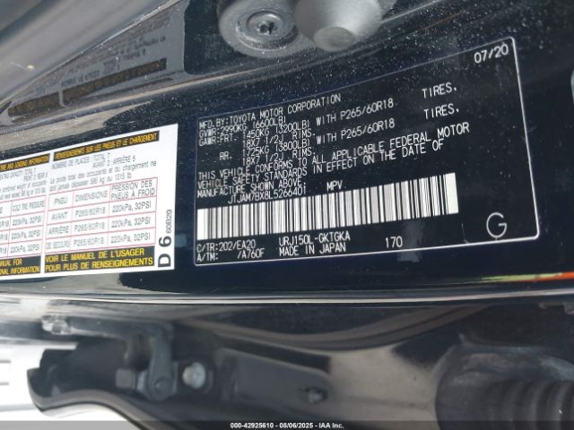2020 LEXUS GX 460 JTJAM7BX8L5266401 Photo 8