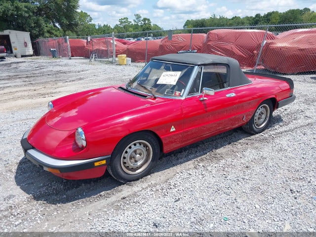 Aukcja sprzedaży 1985 Alfa Romeo Veloce 2000 Spider, vin: ZARBA5417F1020860, numer aukcji: 42925611