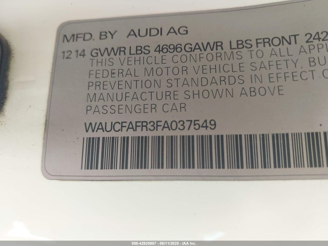 2015 AUDI A5 WAUCFAFR3FA037549 Photo 8
