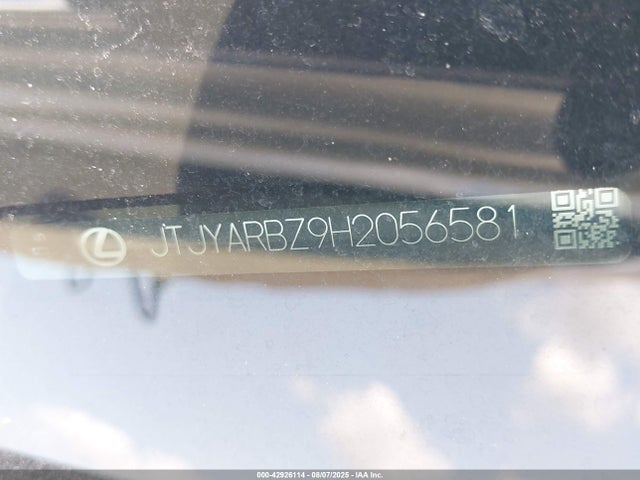 JTJYARBZ9H2056581 Lexus 8ar-fts