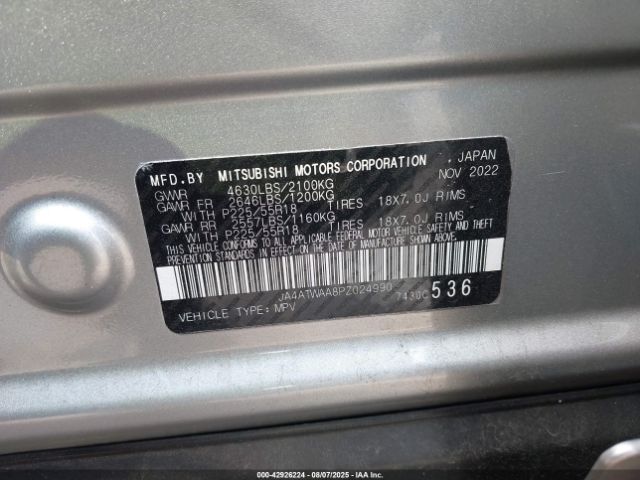 2023 MITSUBISHI ECLIPSE CROSS JA4ATWAA8PZ024990 Photo 8