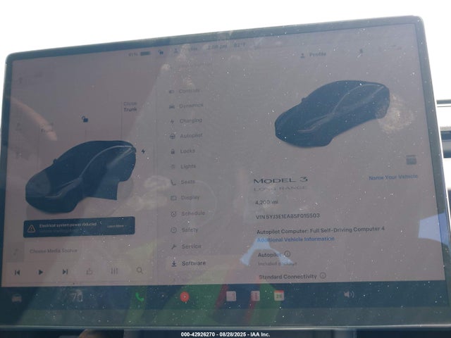 2025 TESLA MODEL 3 5YJ3E1EA8SF015503 Photo 6