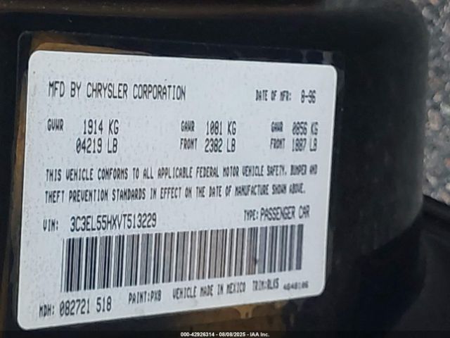 1997 CHRYSLER SEBRING 3C3EL55HXVT513229 Photo 8