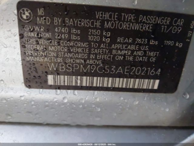 2010 BMW M3 WBSPM9C53AE202164 Photo 8