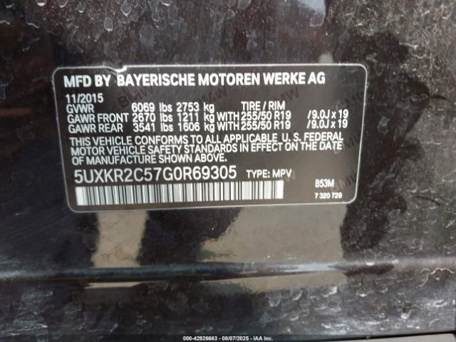 2016 BMW X5 5UXKR2C57G0R69305 Photo 8