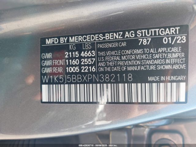 2023 MERCEDES-BENZ AMG CLA 35 W1K5J5BBXPN382118 Photo 8