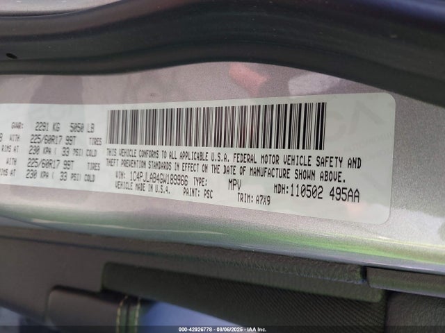 1C4PJLAB4GW189966 Jeep Cherokee