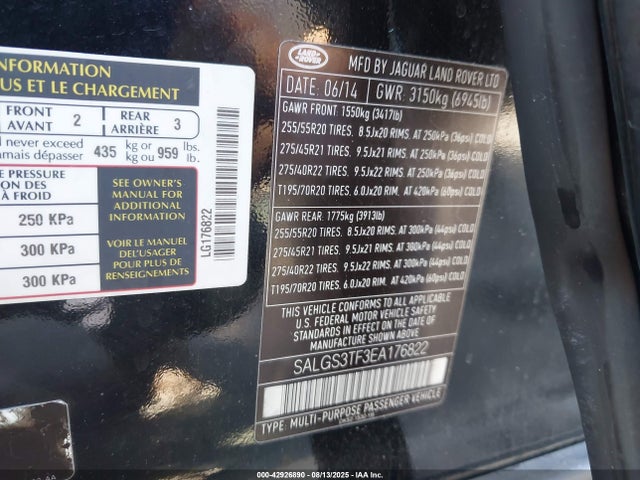 Land Rover 2014 2014 SALGS3TF3EA176822 Image 9