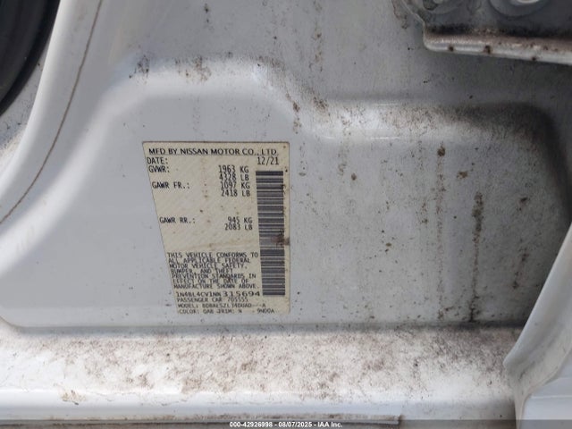 1N4BL4CV1NN315694 Nissan Altima