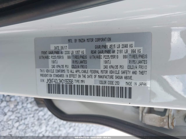 Mazda py 2017 JM3KFADL3H0169398 Image 9