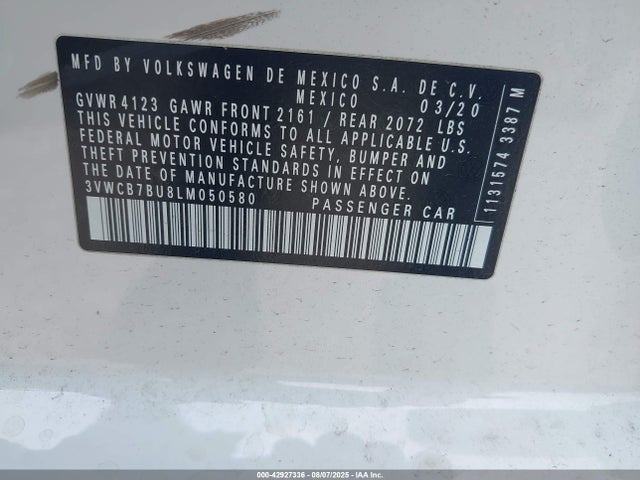 Volkswagen 1.4 tsi 2020 3VWCB7BU8LM050580 Image 9