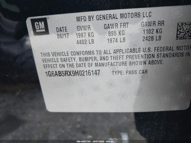 2017 CADILLAC ATS 1G6AB5RX9H0216147 Photo 8