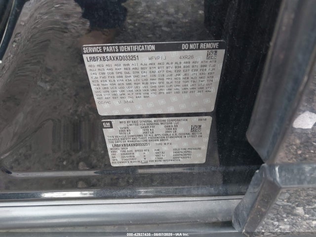 Buick lcv - spark ignited direct injection, variable valve timing, e85 max, e0-e100, alum 2019 LRBFXBSAXKD033251 Image 9