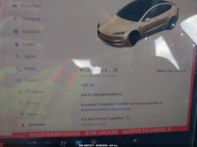 2025 TESLA MODEL 3 5YJ3E1EA1SF026410 Photo 6