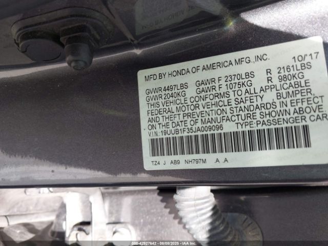 2018 ACURA TLX 19UUB1F35JA009096 Photo 8