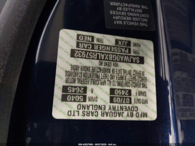 2010 JAGUAR XF SAJWA0GBXALR57932 Photo 8