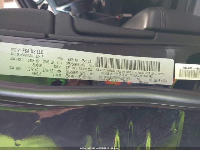 1C4RJEAG7KC596898 Jeep Grand Cherokee