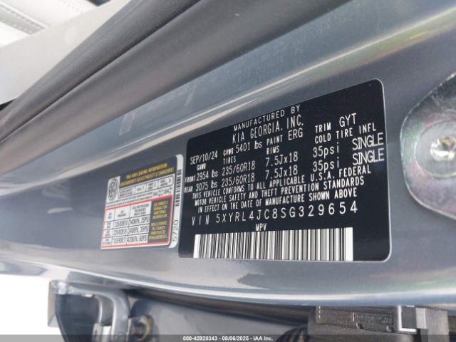 2025 KIA SORENTO 5XYRL4JC8SG329654 Photo 8